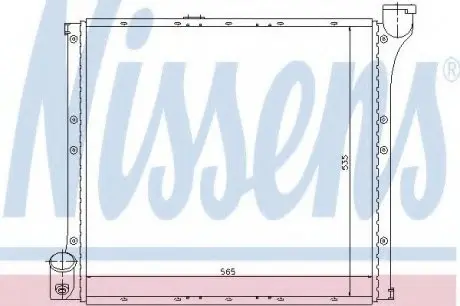 Радіатор системи охолодження NISSENS 65221