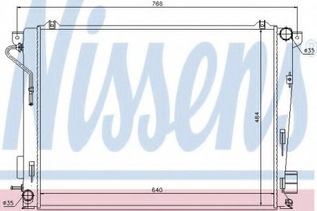 Радіатор охолодження NISSENS 67069