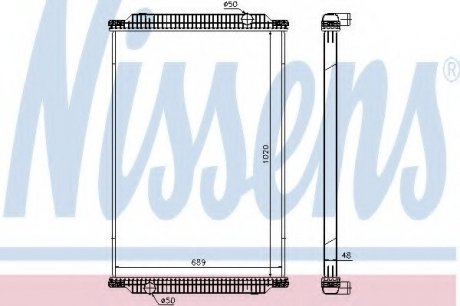 Радиатор системы охлаждения NISSENS 67196