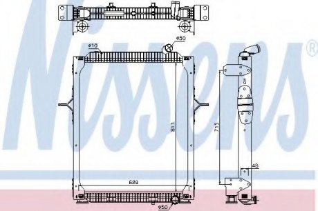 Радиатор системы охлаждения NISSENS 67206