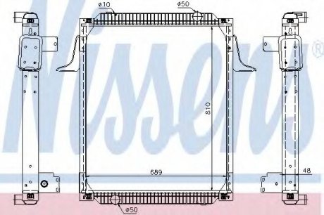 Радиатор системы охлаждения NISSENS 67257