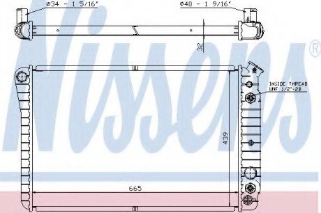 Радиатор системы охлаждения NISSENS 67600