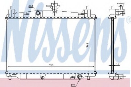 Радіатор охолодження NISSENS 68504