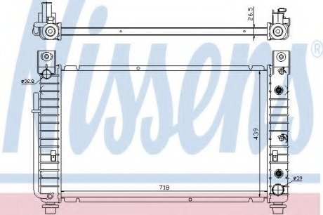 Радиатор системы охлаждения NISSENS 69092