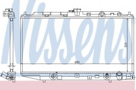 Радіатор NISSENS 622551