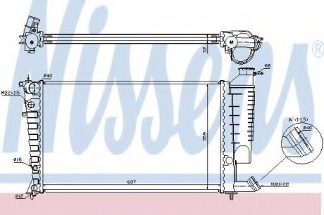 Радиатор системы охлаждения NISSENS 61317A