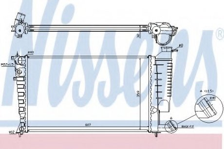 Радиатор системы охлаждения NISSENS 61318A