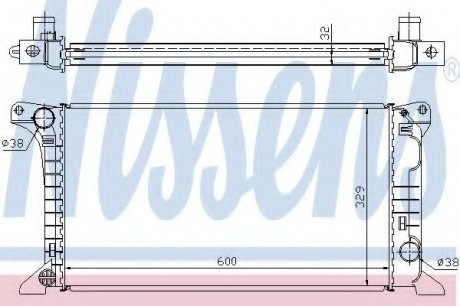 Радиатор системы охлаждения NISSENS 62369A