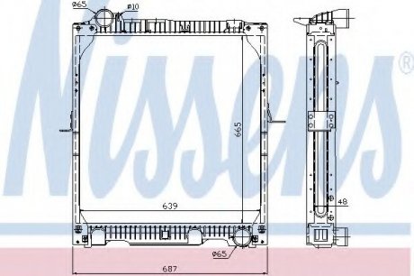 Радиатор системы охлаждения NISSENS 62523A