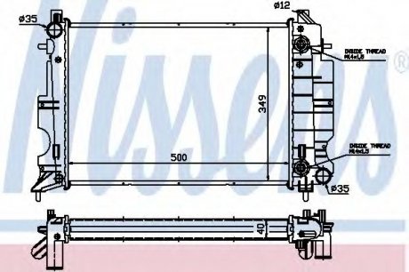 Радиатор системы охлаждения NISSENS 64034A