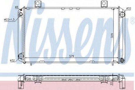 Радиатор системы охлаждения NISSENS 64057A