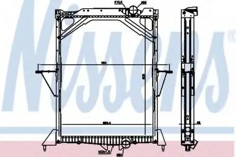 Радиатор системы охлаждения NISSENS 65466A