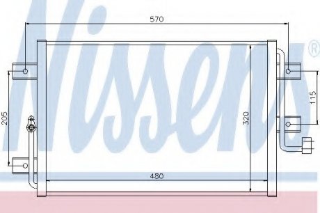 Радиатор кондиционера NISSENS 94825