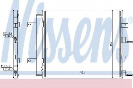 Радіатор кондиціонера NISSENS 940117