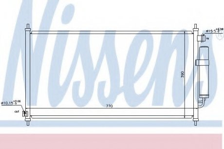 Радіатор кондиціонера NISSENS 940237