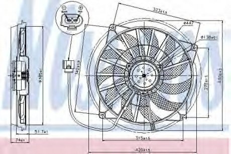 Вентилятор радіатора NISSENS 85637