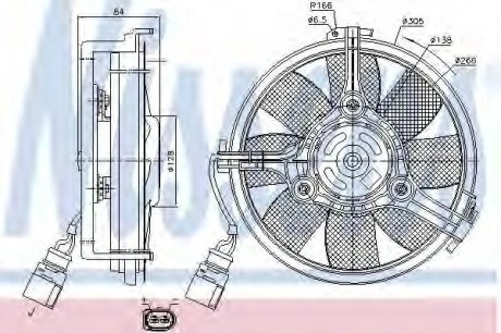 Вентилятор радиатора NISSENS 85639