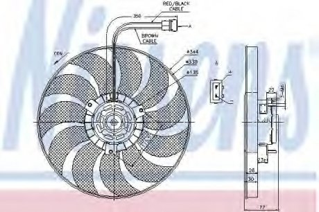 Вентилятор охолодження двигуна NISSENS 85676 (фото 1)