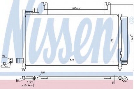 Радиатор кондиционера NISSENS 940328