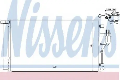Радиатор кондиционера NISSENS 940351