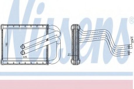 Радіатор пічки NISSENS 77536