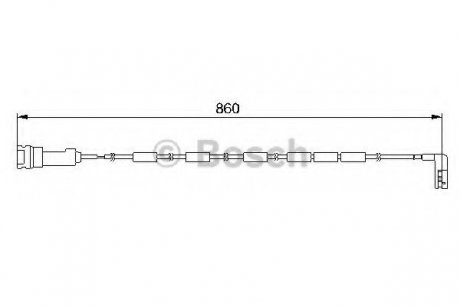 Датчик износа тормозных колодок BOSCH 1987474970 (фото 1)