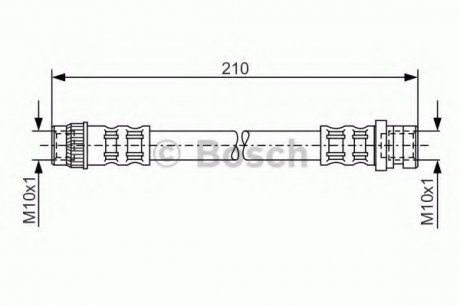 Гальмівний шланг BOSCH 1987476068 (фото 1)