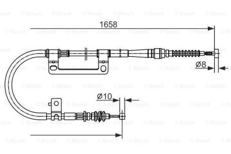 Трос тормозной BOSCH 1987477331