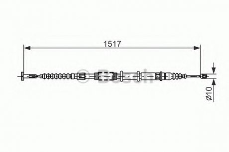Трос гальмівний BOSCH 1987477382 (фото 1)