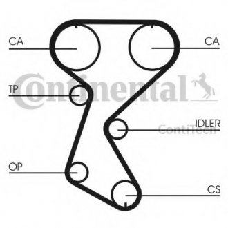 Ремінь ГРМ CT 760 CONTITECH CT760 (фото 1)