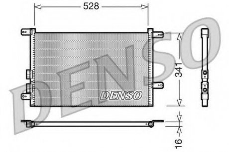 Конденсатор кондиционера DENSO DCN01003 (фото 1)