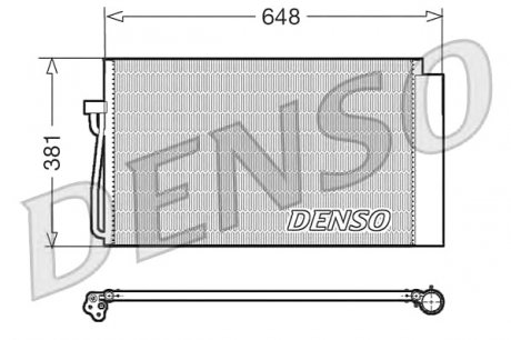 Конденсатор кондиционера DENSO DCN05017 (фото 1)