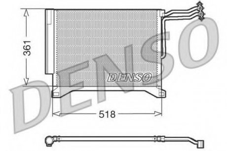 Конденсатор кондиціонера DENSO DCN05100 (фото 1)