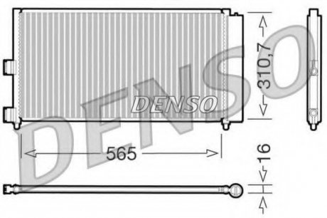 Конденсатор кондиционера DENSO DCN09070 (фото 1)