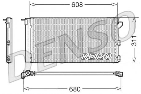 Конденсатор кондиционера DENSO DCN09105 (фото 1)