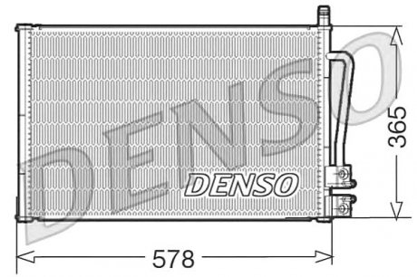 Конденсатор кондиционера DENSO DCN10008 (фото 1)
