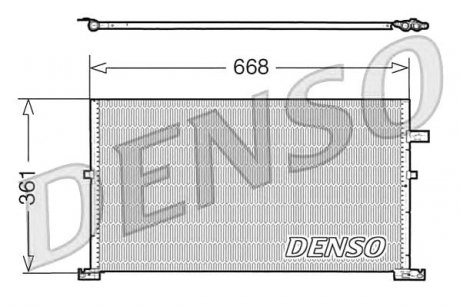 Конденсатор кондиціонера DENSO DCN10013 (фото 1)