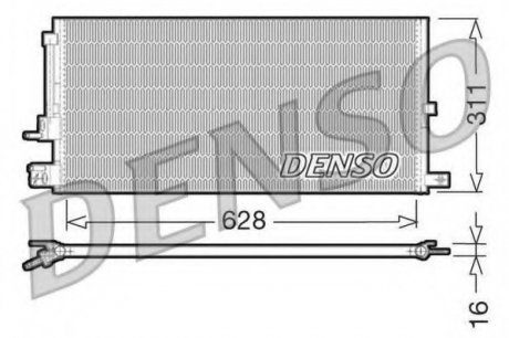 Конденсатор кондиционера DENSO DCN11007