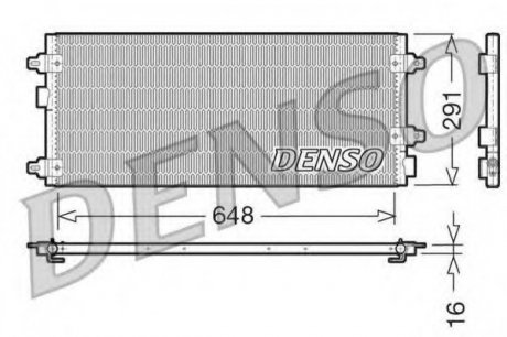Конденсатор кондиционера DENSO DCN13003 (фото 1)