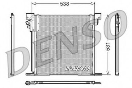 Конденсатор кондиціонера DENSO DCN17030 (фото 1)