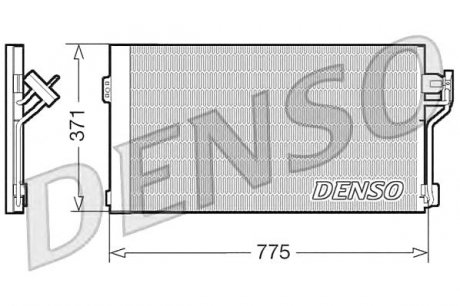 Конденсатор кондиціонера DENSO DCN17050 (фото 1)