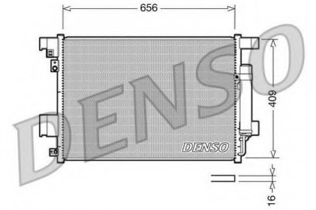 Конденсатор кондиционера DENSO DCN21001 (фото 1)