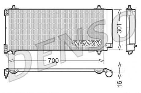 Конденсатор кондиционера DENSO DCN21027 (фото 1)