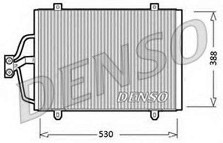 Конденсатор кондиционера DENSO DCN23003 (фото 1)