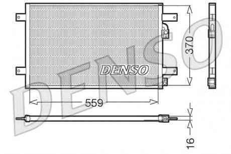 Конденсатор кондиционера DENSO DCN32014 (фото 1)