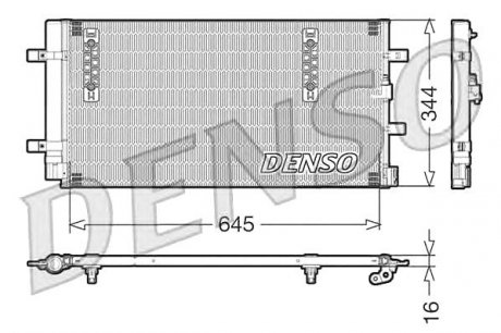 Конденсатор кондиционера DENSO DCN32060 (фото 1)
