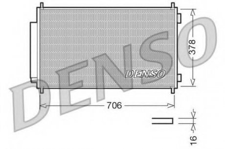 Конденсатор кондиционера DENSO DCN40002 (фото 1)
