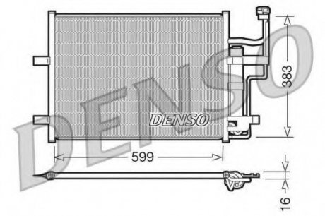 Конденсатор кондиционера DENSO DCN44003 (фото 1)