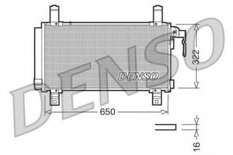 Конденсатор кондиционера DENSO DCN44006 (фото 1)