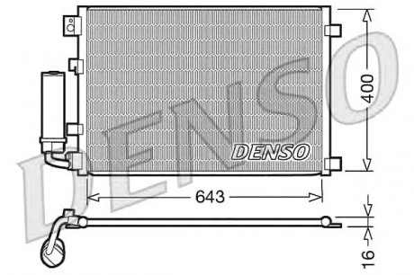 Конденсатор кондиционера DENSO DCN46002 (фото 1)